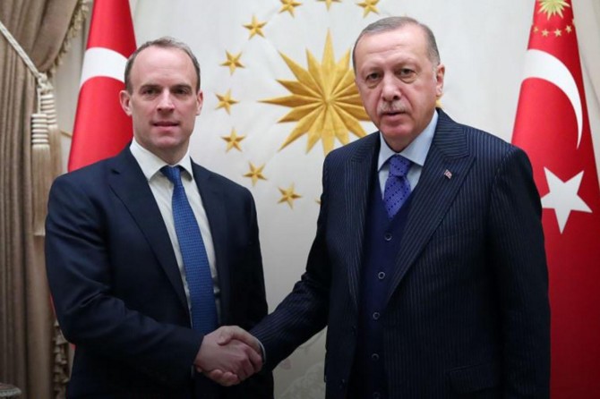 Erdoğan meets with UK Foreign Secretary Raab