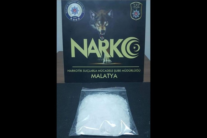 Malatya’da metamfetamin uyuşturucu maddesi ele geçirildi