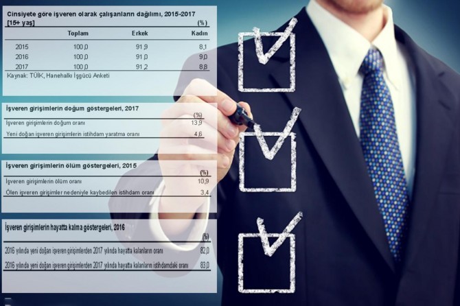 İşveren girişimlerin 2018 yılında doğum oranı yüzde 13,6 oldu