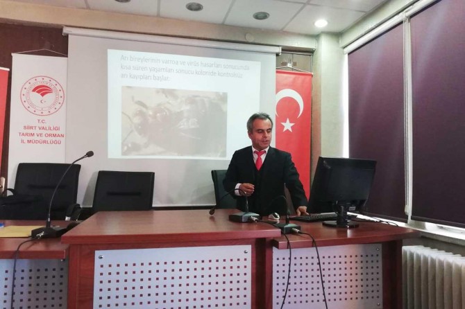 Siirt'te arılarda ilkbahar bakımı ve varroa ile mücadele eğitimleri başladı