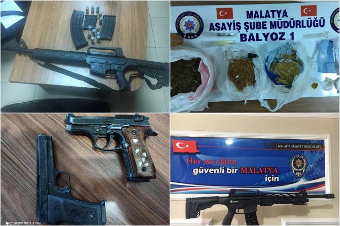 Malatya'da aranması bulunan 295 şüpheli yakalandı