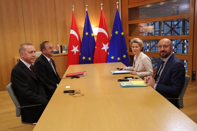 Cumhurbaşkanı Erdoğan, Brüksel’de Michel ve von der Leyen ile görüştü