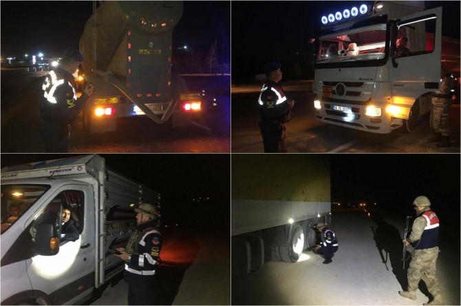 Siirt'te yük taşıyan araçlara yönelik özel denetim uygulaması gerçekleştirildi