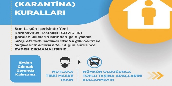 Sağlık Bakanlığı'ndan corona virüs paylaşımı; '14 gün kuralı'