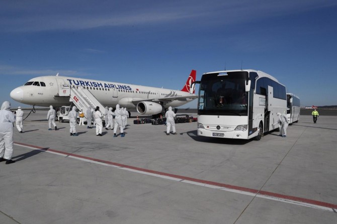 Turkey evacuates 2,807 citizens from European countries due to coronavirus outbreak