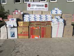 Diyarbakır'da 18 Kg Esrar, 37 Bin Paket Kaçak Sigara Ele Geçirildi