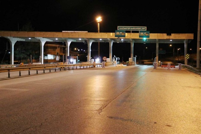 Gaziantep'e giriş çıkışlar kapatıldı