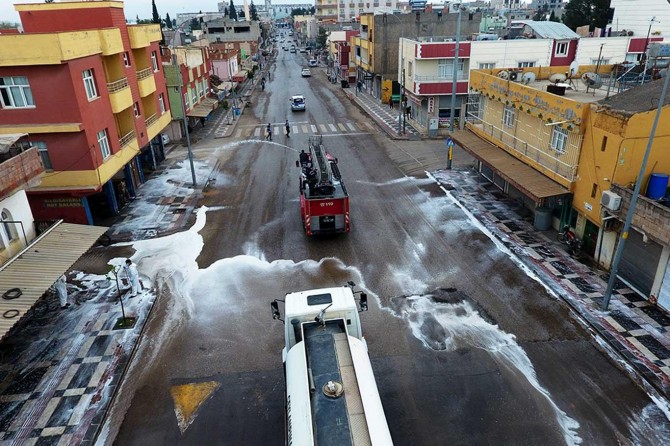Ceylanpınar'da coronavirus ile mücadele ilçelerde de aralıksız sürdürülüyor
