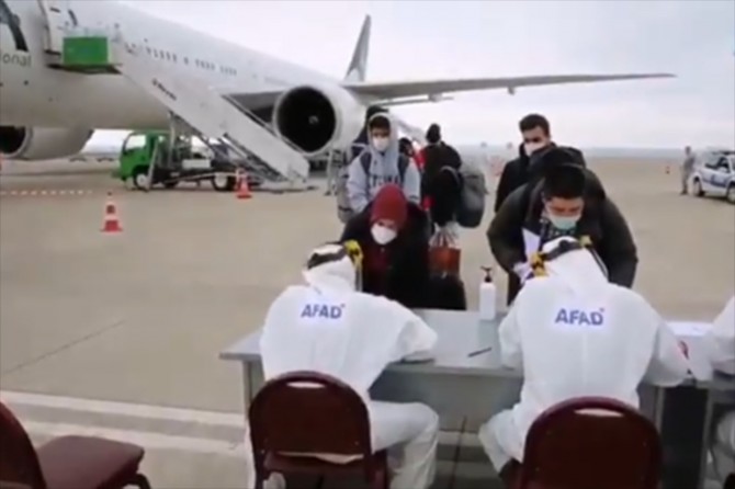 Kanada’dan getirilen 214 kişi Trabzon’da karantinaya alındı