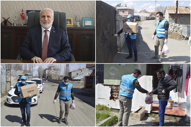 Ağrı'daki ihtiyaç sahibi ailelere yardım