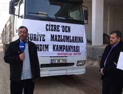 Cizre Mustazaflarından Suriyeli mültecilere bir TIR yardım video