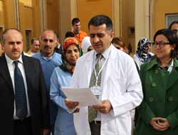 Sağlık çalışanlarından doktorun darp edilmesine kınama!