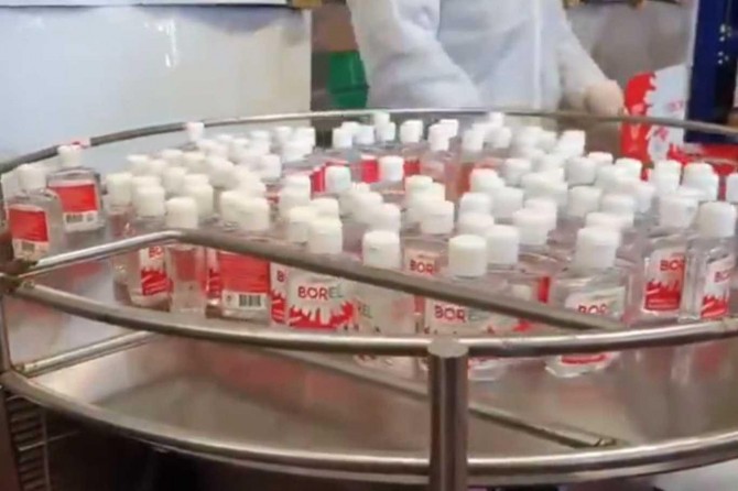 Yerli dezenfektan Borel seri üretimde