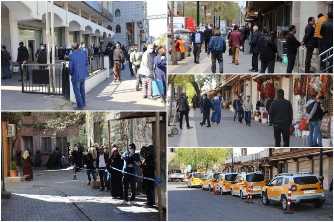 Diyarbakır'da vatandaşlar sokağa çıkma yasağının kaldırılmasıyla dışarıya akın etti