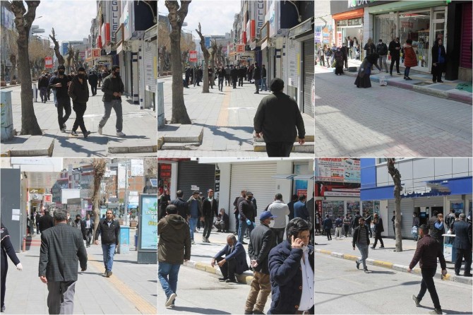 Vanlılar, yasağın bitmesinden sonra şehir merkezine akın etti