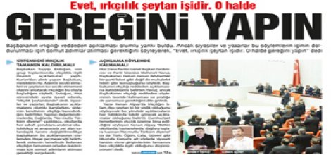 Irkçılığı Teoride Değil Pratikte Kaldırın