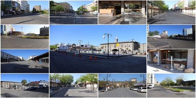 Diyarbakır sokağa çıkma yasağı ile birlikte bir kez daha sessizliğe büründü