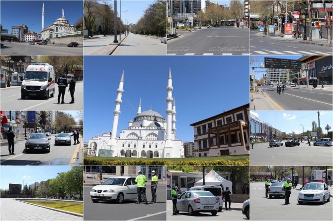 Sokağa çıkma yasağıyla Ankara bir kere daha sessizliğe büründü