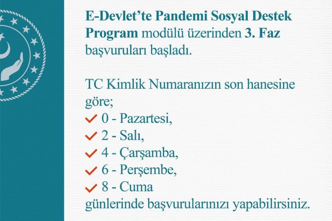 Bakan Selçuk: Sosyal yardım programının 3'üncü fazına başvurular başladı