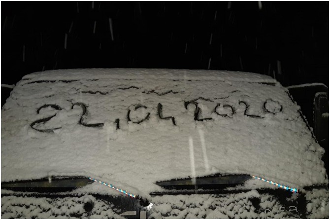 Gümüşhane’de nisan ayının sonunda yağan kar şaşırttı