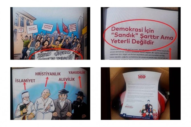 İBB Başkanı İmamoğlu’nun 23 Nisan hediyesi kolilerinden siyasi propaganda çıktı