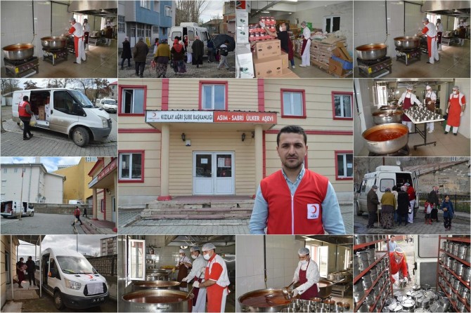 Ağrı'da her gün 6 bin kişiye sıcak yemek dağıtıyorlar