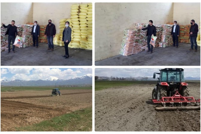 Van’da çiftçilere sertifikalı yonca tohumu dağıtıldı