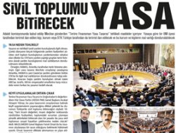 Doğruhaber: Sivil Toplumu Bitirecek Yasa