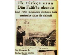 Ezan yıllarca Türkçe okutturuldu!