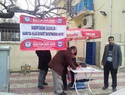 Çermik'te imza kampanyası sürüyor