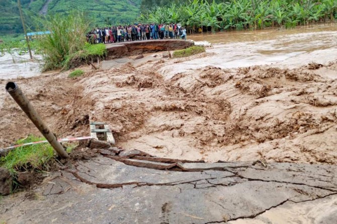 Landslides, floods kill 65 people in Rwanda