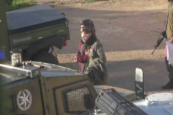 işgalci siyonistler Filistinli genç bir kızı esir aldı