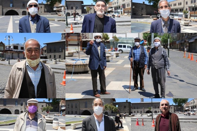 Diyarbakır’da hafta sonu sessizliğinde 65 yaş üstü vatandaşlar sokağa çıktı