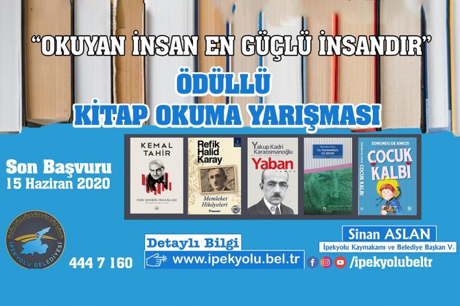 ​Van’da "okuyan insan en güçlü insandır" konulu ödüllü kitap okuma yarışması