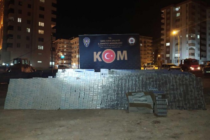 Şanlıurfa'da 30 bin paket gümrük kaçağı sigara ele geçirildi