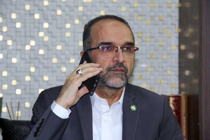 Sağlam holds a phone conversation with Şentop on the occasion of Eid al Fitr