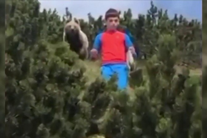 ​İtalyan çocuk ayının saldırısından soğukkanlılığıyla kurtuldu