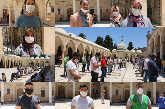 Şanlıurfalılar: “Rabbimiz camilerde yeniden omuz omuza namaz kılmayı nasip etsin”