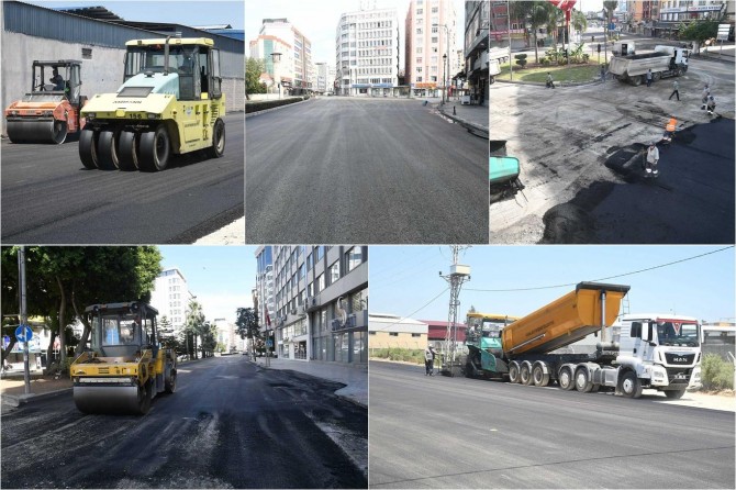 Adana’da asfaltlama çalışmaları devam ediyor