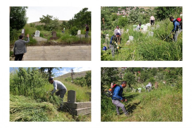 Bitlis’te mezarlıklarda temizlik ve bakım çalışmaları başladı