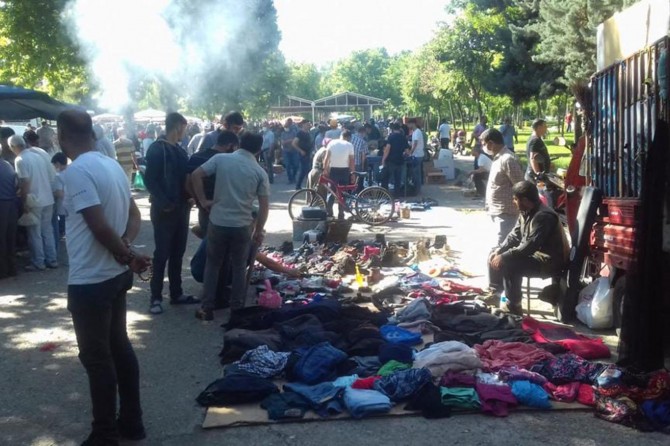 Diyarbakır'da bit pazarı Coronavirus tedbirleri kapsamında kaldırıldı