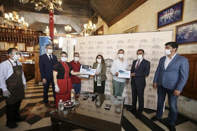 Gaziantep'te gıda işletmelerine hijyen sertifikası verildi