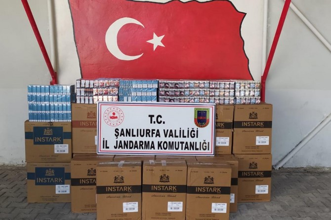 Şanlıurfa’da kamyon içerisinde 35 bin 498 adet gümrük kaçağı sigara ele geçirildi