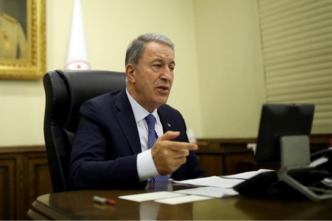 Turkey’s Defense Minister Akar hold a phone call with NATO Secretary General Stoltenberg