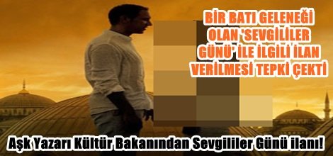 Aşk Yazarı Kültür Bakanından Sevgililer Günü ilanı!