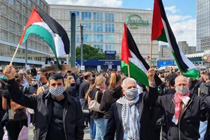 İşgalci siyonist rejimin ilhak planı Berlin’de protesto edildi