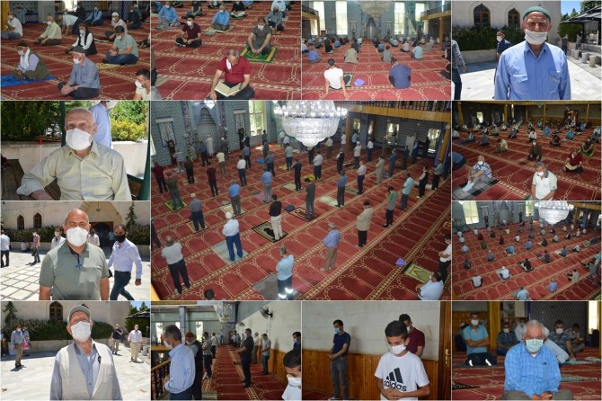 Siirtliler aylar sonra camide Cuma namazı kılmanın sevincini yaşadı