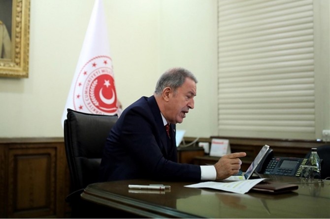 Turkey’s Defense Minister holds a phone call with NATO Secretary General Stoltenberg