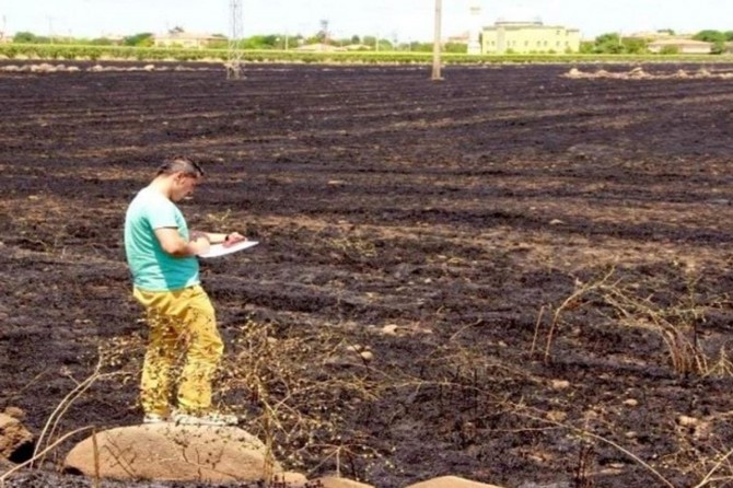 Anız yakan 30 kişiye para cezası kesildi