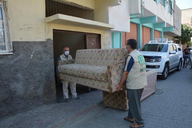 Batman Umut Kervanı, 3 çocuklu yetim aileye yardım elini uzattı